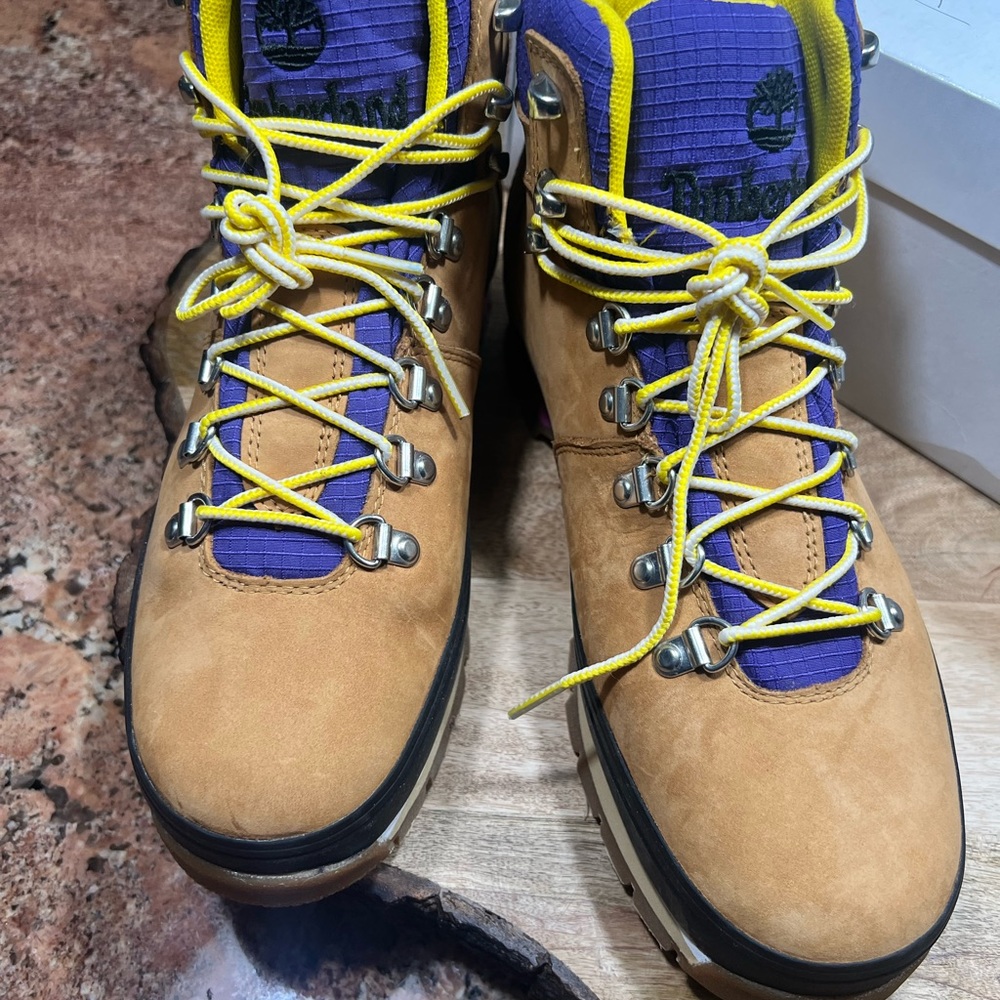 Timberland Women's Beige Euro Hiker Waterproof Boots 14 - Picture 6 of 10